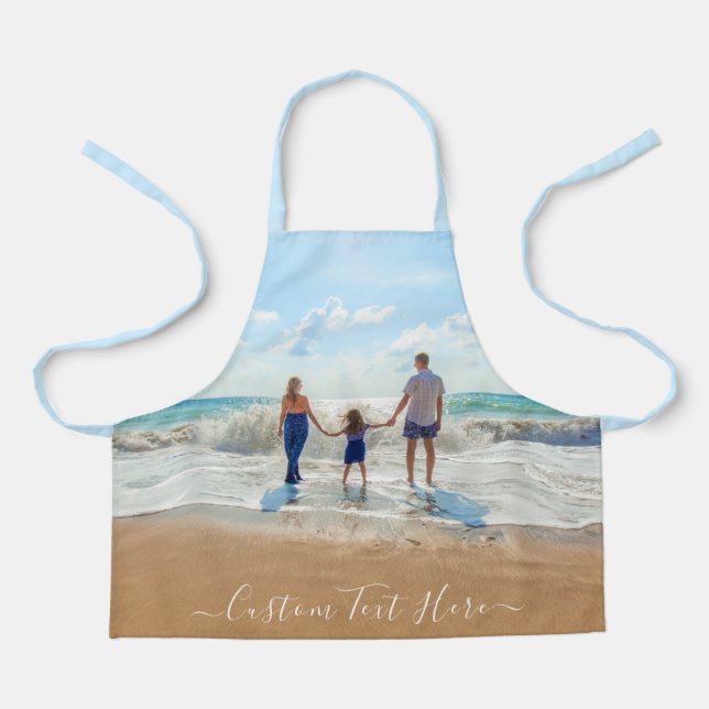 Add Custom Photo and Text Unique Your Own Design  Apron (Front)