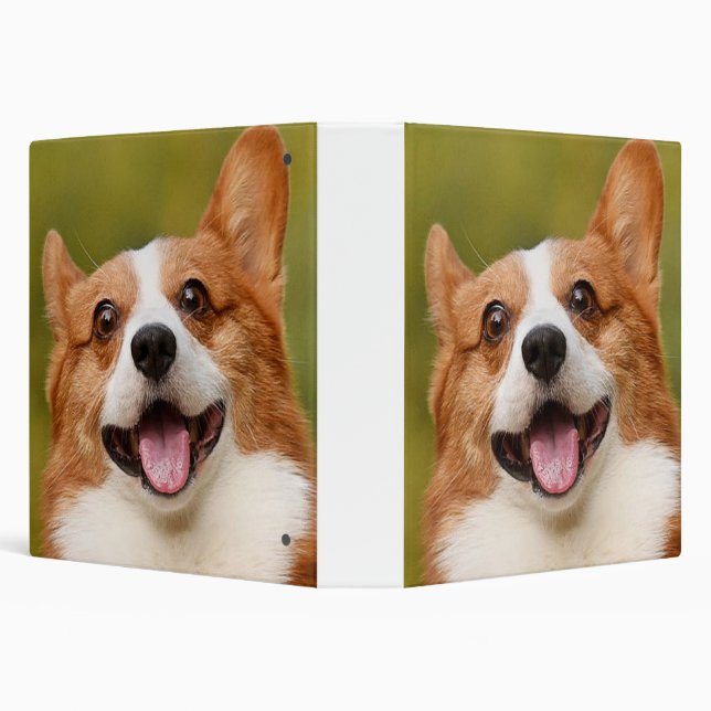 Add Dog Photo Personalized Customized Binder (Background)
