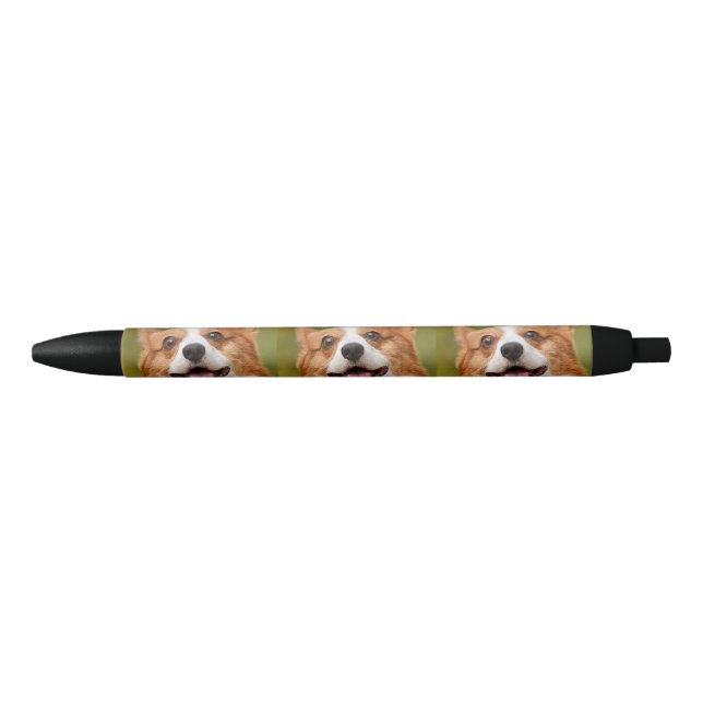 Add Dog Photo Personalized Customized Black Ink Pen (Front)