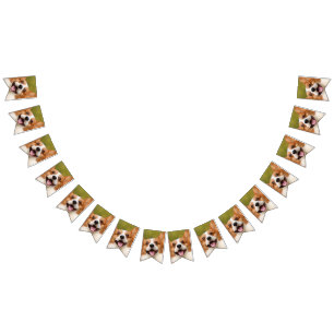 Add Dog Photo Personalized Customized Bunting Flags