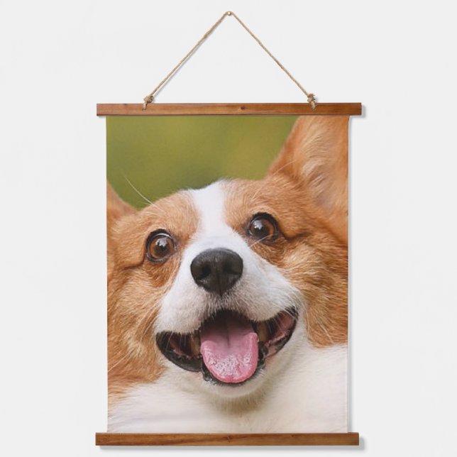 Add Dog Photo Personalized Customized Hanging Tapestry (Front)