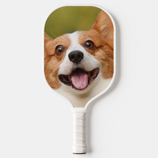 Add Dog Photo Personalized Customized Pickleball Paddle (Front)