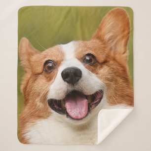 Add Dog Photo Personalized Customized Sherpa Blanket