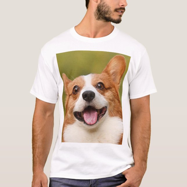 Add Dog Photo Personalized Customized T-Shirt (Front)