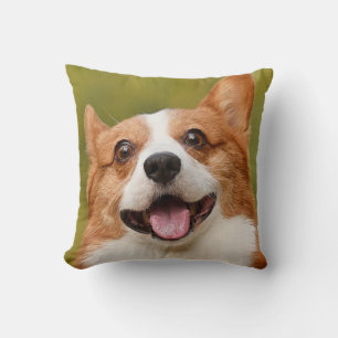 Add Dog Photo Personalized Customized Throw Pillow