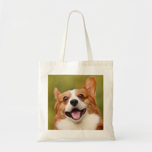 Add Dog Photo Personalized Customized Tote Bag (Front)
