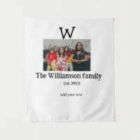 Add family name photo year rustic vintage reunion