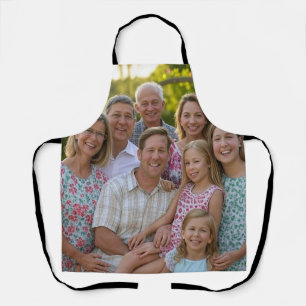 Add Family Reunion Photo Customize Apron