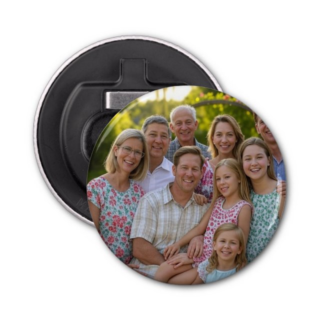 Add Family Reunion Photo Customize Bottle Opener (Front)