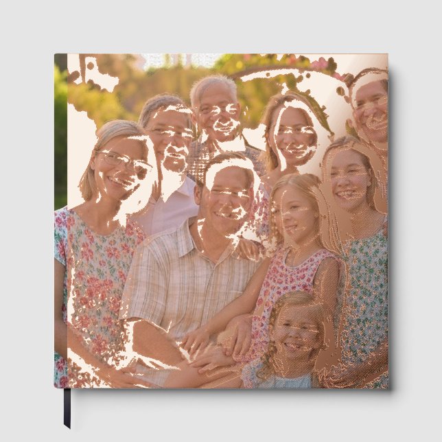 Add Family Reunion Photo Customize Guest Book (Front)