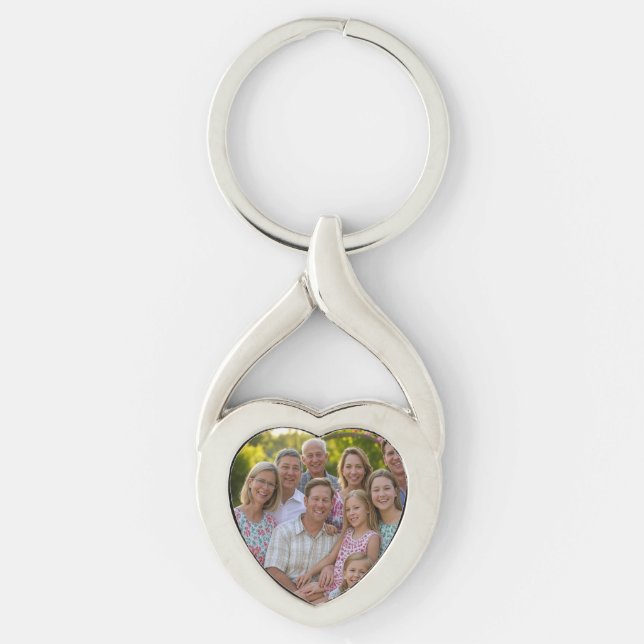Add Family Reunion Photo Customize Keychain (Front)