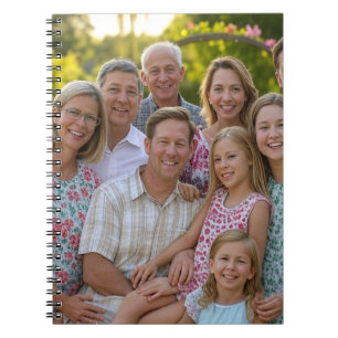 Add Family Reunion Photo Customize Notebook
