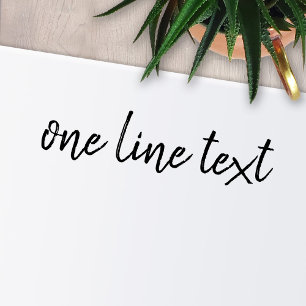 Add favourite Text - One Line Handwritten Font Self-inking Stamp