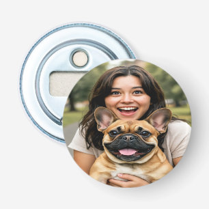 Add French Bulldog Photo Personalize Bottle Opener