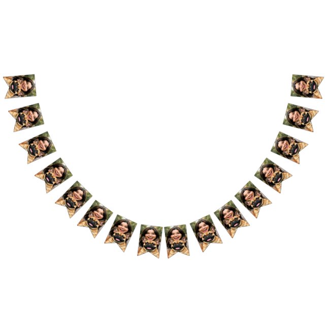 Add French Bulldog Photo Personalize Bunting Flags (All)