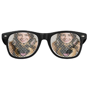 Add German Shepherd Photo Personalize Retro Sunglasses