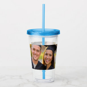 Add Graduation Photo Customize Acrylic Tumbler