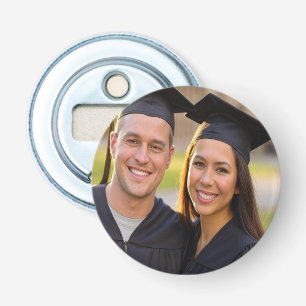 Add Graduation Photo Customize Bottle Opener
