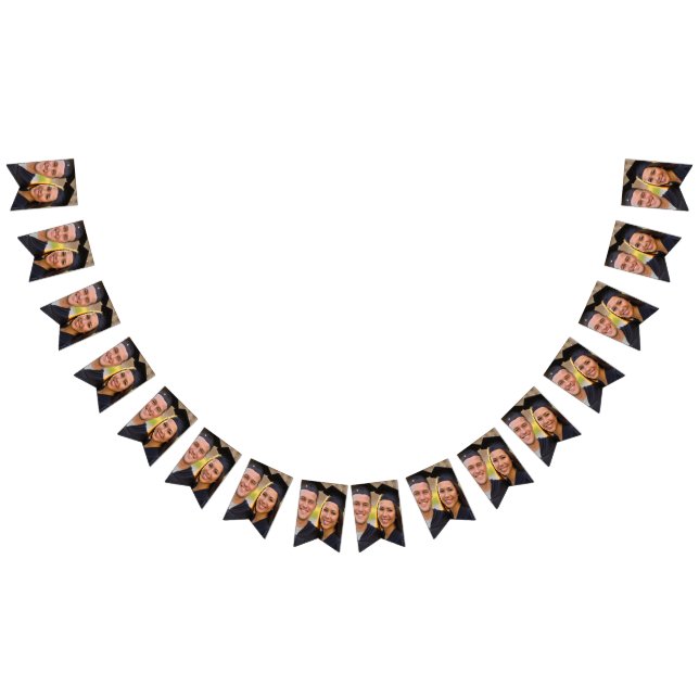 Add Graduation Photo Customize Bunting Flags (All)