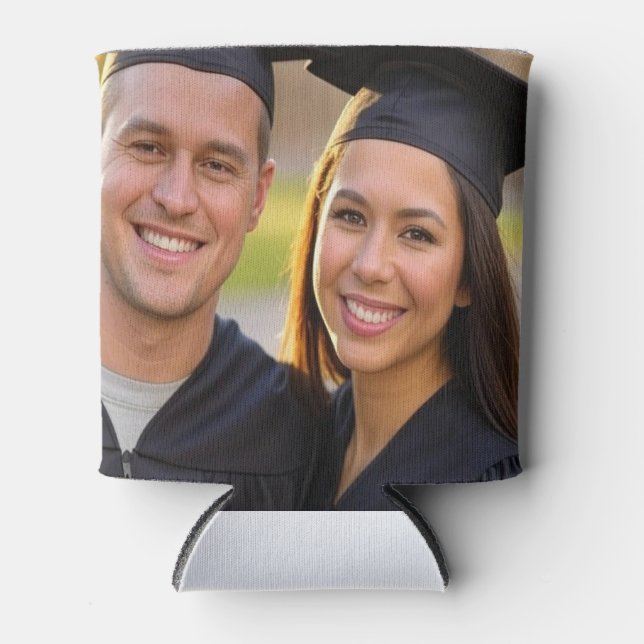 Add Graduation Photo Customize Can Cooler (Front)