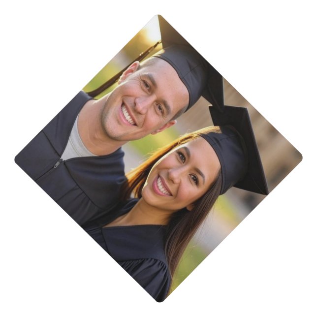 Add Graduation Photo Customize Cap Topper (Front)