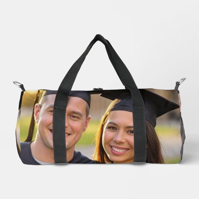 Add Graduation Photo Customize Duffle Bag (Front)