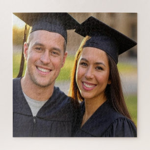 Add Graduation Photo Customize Jigsaw Puzzle