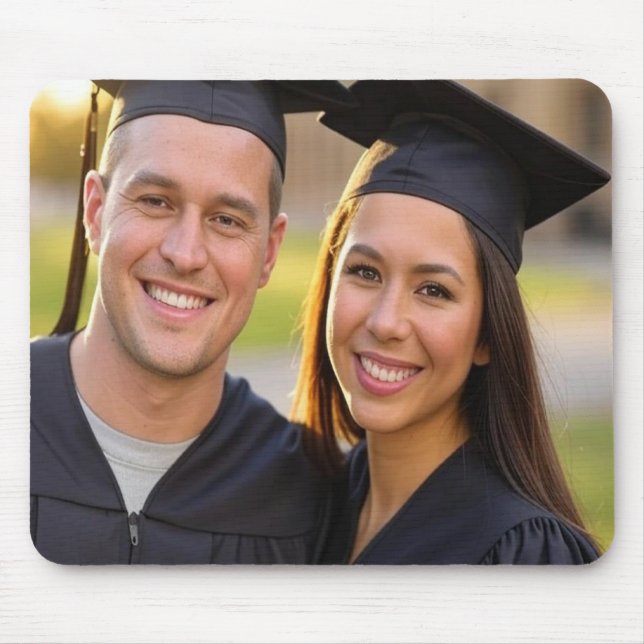 Add Graduation Photo Customize Mouse Pad (Front)