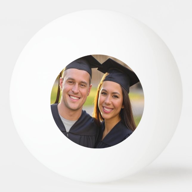 Add Graduation Photo Customize Ping Pong Ball (Front)