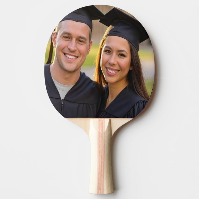 Add Graduation Photo Customize Ping Pong Paddle (Front)
