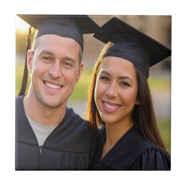 Add Graduation Photo Customize Tile (Front)