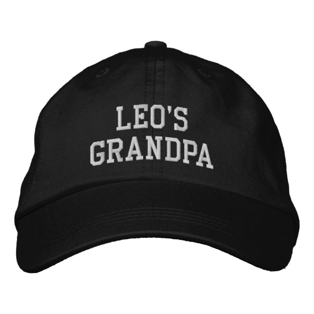 Add Grandchild's Name to Grandpa's Embroidered Hat (Front)
