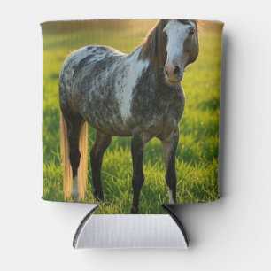 Add Horse Photo Customize Can Cooler