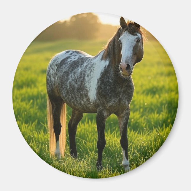 Add Horse Photo Customize Magnet (Front)