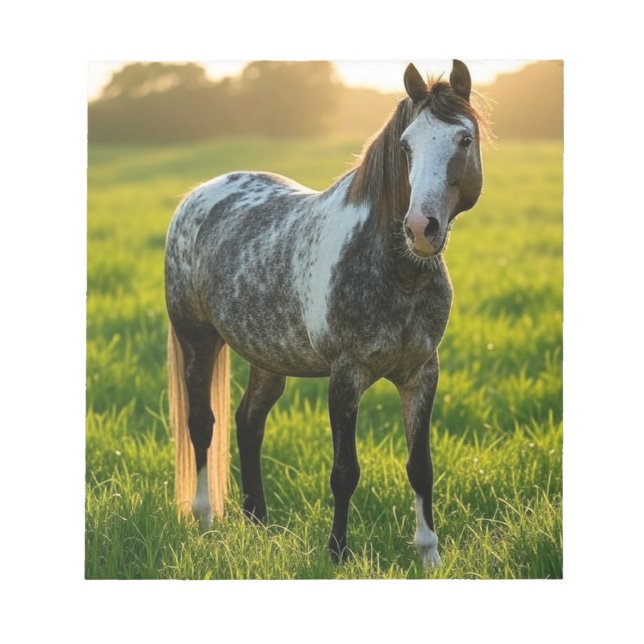 Add Horse Photo Customize Notepad (Front)