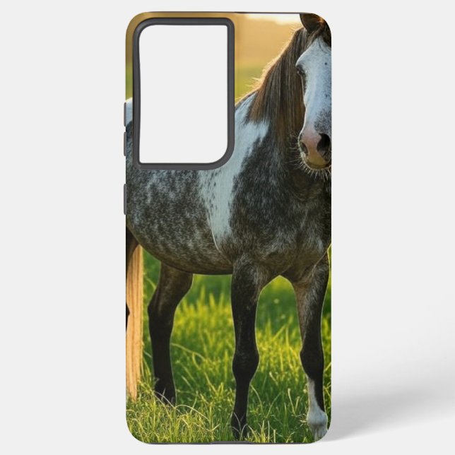 Add Horse Photo Customize Samsung Galaxy S21+ Case (Back)