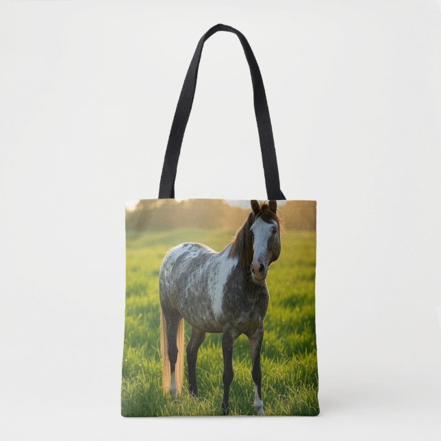 Add Horse Photo Customize Tote Bag (Front)
