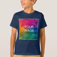 Add Image Front Design Navy Blue Template Boys