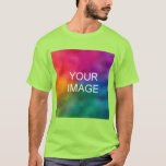 Add Image Logo Personalize Lime Template Men's T-Shirt<br><div class="desc">Add Image Logo Personalize Lime Template Men's Basic T-Shirt.</div>