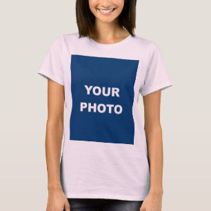 Add Image Photo Picture Logo Pale Pink Women's T-Shirt
