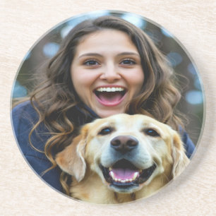 Add Labrador Retriever Photo Personalize Coaster