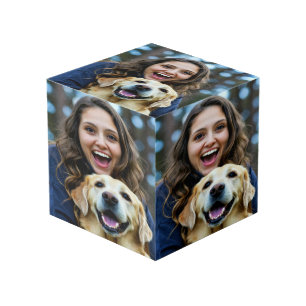 Add Labrador Retriever Photo Personalize Cube