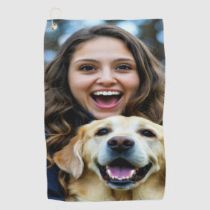Add Labrador Retriever Photo Personalize Golf Towel