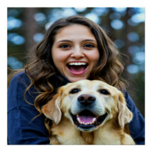 Add Labrador Retriever Photo Personalize Poster