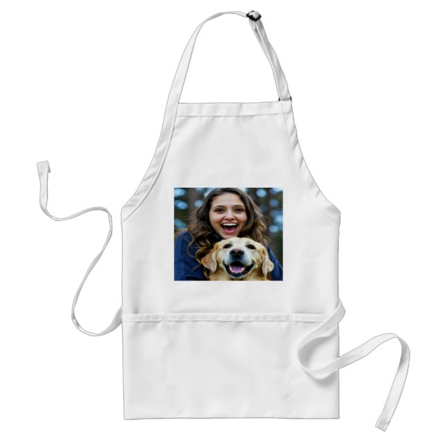 Add Labrador Retriever Photo Personalize Standard Apron (Front)