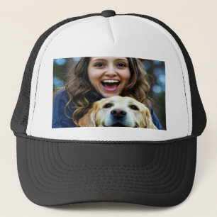 Add Labrador Retriever Photo Personalize Trucker Hat