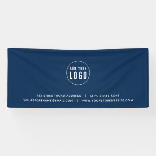 Add Logo Address Website Custom Colour Business Banner