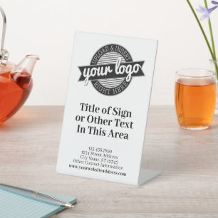 Add Logo and List of Services - Sale Advertisement Pedestal Sign