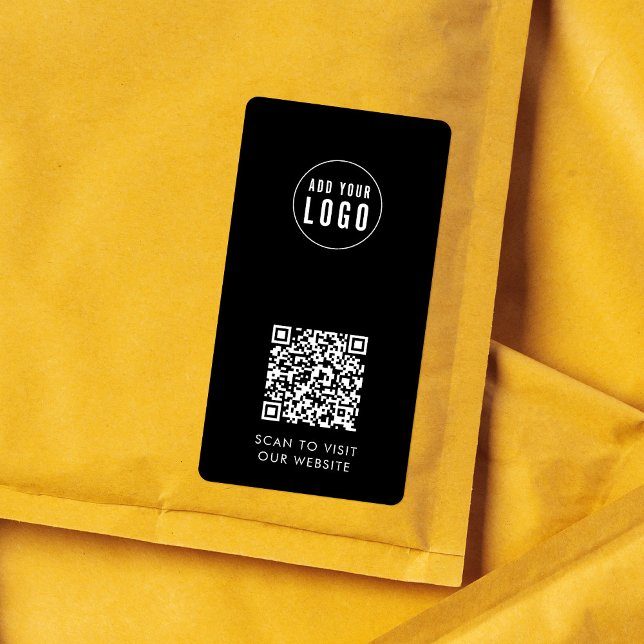 Add Logo and QR Code Custom Colour Packaging Label (Creator Uploaded)