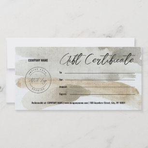 Add Logo & Art Gift Certificate Template Customize